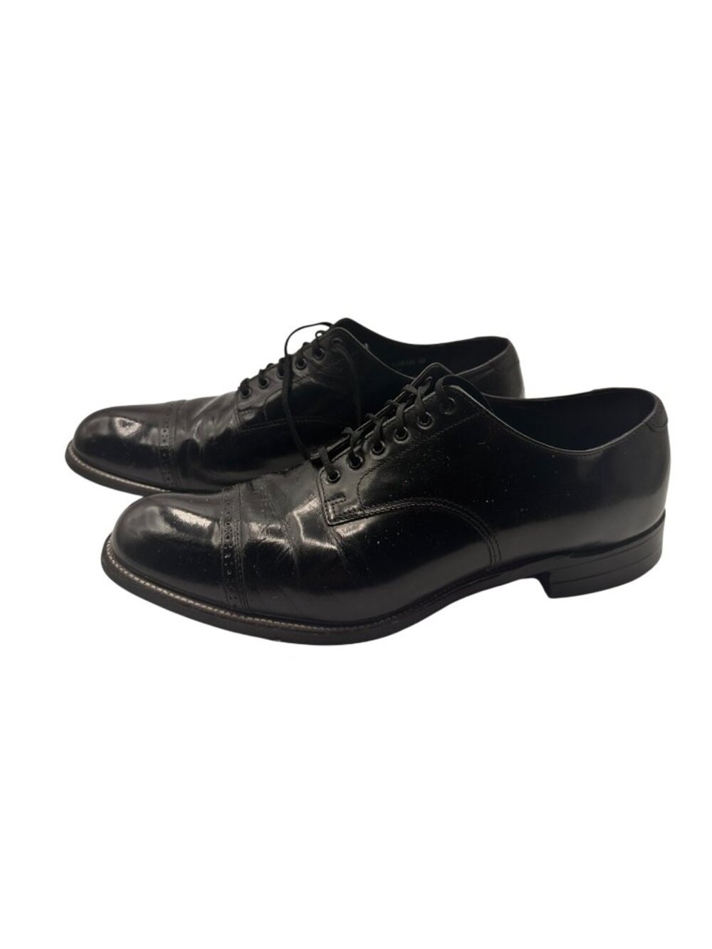 Stacy Adams 11 Premium Leather Cap Toe Oxford Dress Business Shoes Black